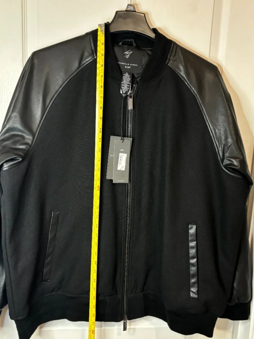 Shaquille O'Neal XLG Men's Full Zip Jacket, Black, Size 2XL NWT
